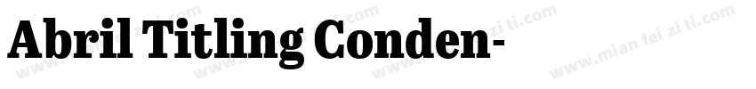 Abril Titling Conden字体转换